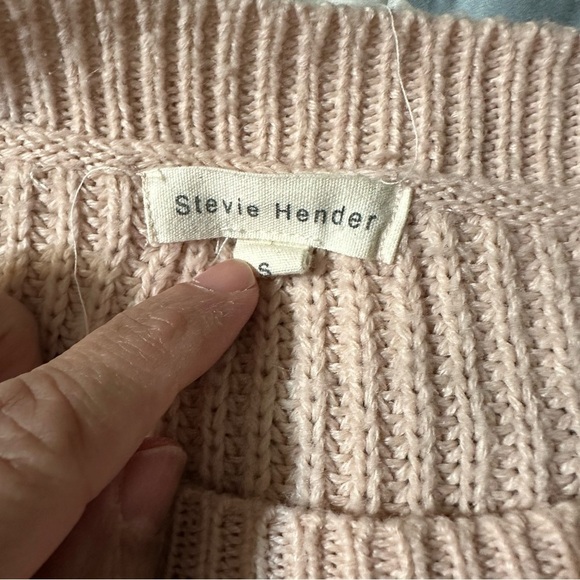 Stevie Hender women's Small oversized chunky knit striped crew knit swea… - Picture 3 of 4